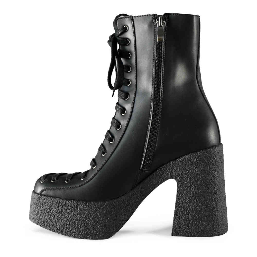 Altercore - Nicole Vegan Bottes de plate-forme - Noir